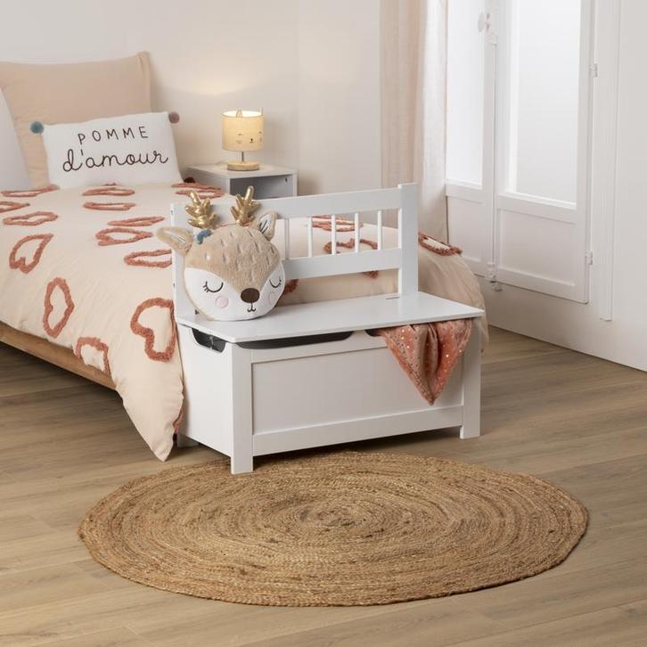 Coffre à jouets - blanc - 75,1 x 34,7 x 64,9 cm, Huis en Inrichting, Woonaccessoires | Overige, Verzenden