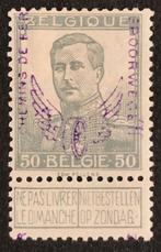 België 1915 - Spoorwegzegel - Gevleugeld wiel - 50 centimes