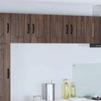 vidaXL Keuken Kast met opslag Kalmar 2 pcs Bruin Eiken 60 x, Huis en Inrichting, Verzenden, Nieuw