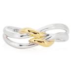 Zonder Minimumprijs - Ring - 18 karaat Geel goud, Witgoud, Handtassen en Accessoires, Ringen, Nieuw