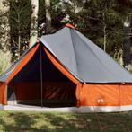 vidaXL Tente familiale tipi 12 personnes gris et orange, Caravans en Kamperen, Tenten