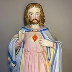Vieux Paris - Statue, Jezus Heilig Hart - 46 cm - Biscuit de