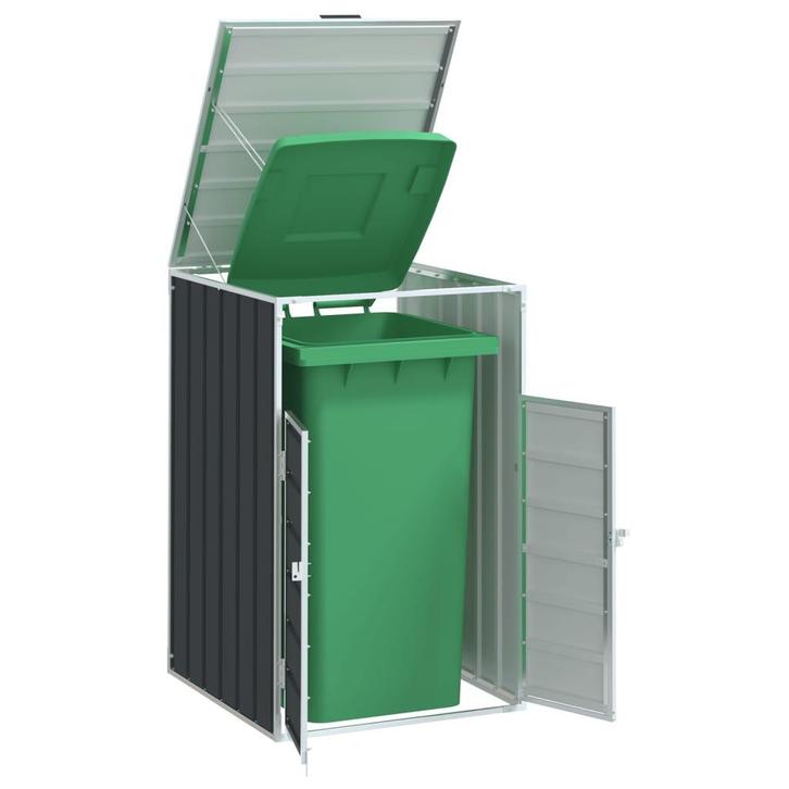 vidaXL Containerberging voor 1 container 72x81x115 cm staal, Doe-het-zelf en Bouw, Containers, Verzenden