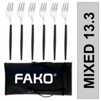Fako Bijoux® - Gebaksvork / Dessertvork Smal - 13cm -, Huis en Inrichting, Verzenden, Nieuw