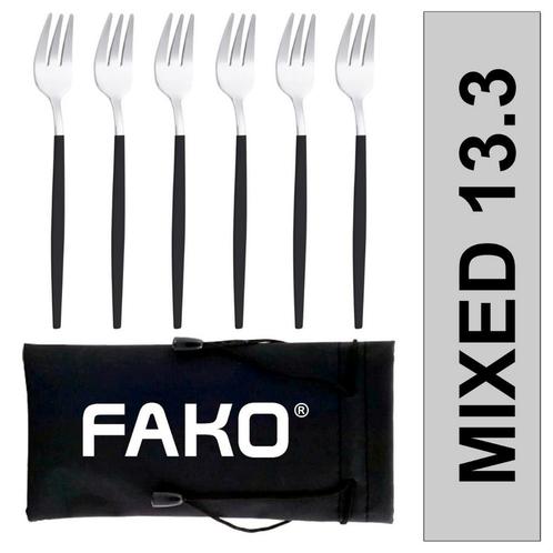 Fako Bijoux® - Gebaksvork / Dessertvork Smal - 13cm -, Huis en Inrichting, Keuken | Bestek, Verzenden