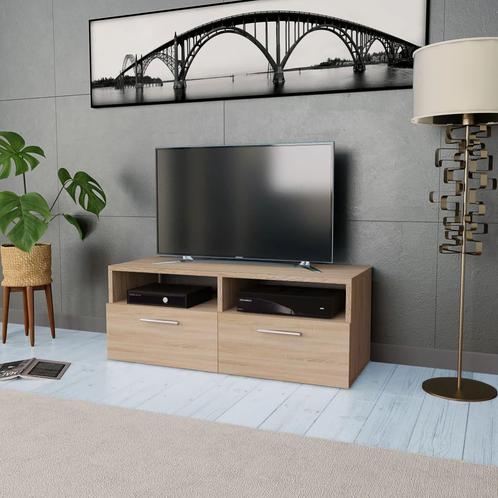 vidaXL Tv-meubel 95x35x36 cm bewerkt hout eikenkleurig, Huis en Inrichting, Kasten |Televisiemeubels, Nieuw, Verzenden