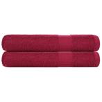 vidaXL Saunahanddoeken 2 st 80x200 cm 360g/m² 100% katoen, Verzenden, Nieuw