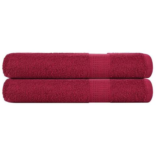 vidaXL Saunahanddoeken 2 st 80x200 cm 360g/m² 100% katoen, Huis en Inrichting, Badkamer | Badtextiel en Accessoires, Nieuw, Verzenden