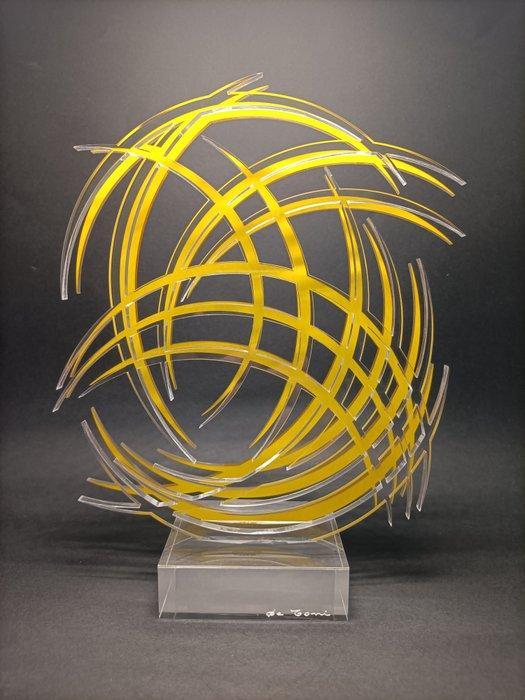 Cesare De Toni - Curvismo dello spazio Sequenza F. 13 Giallo, Antiek en Kunst, Kunst | Designobjecten