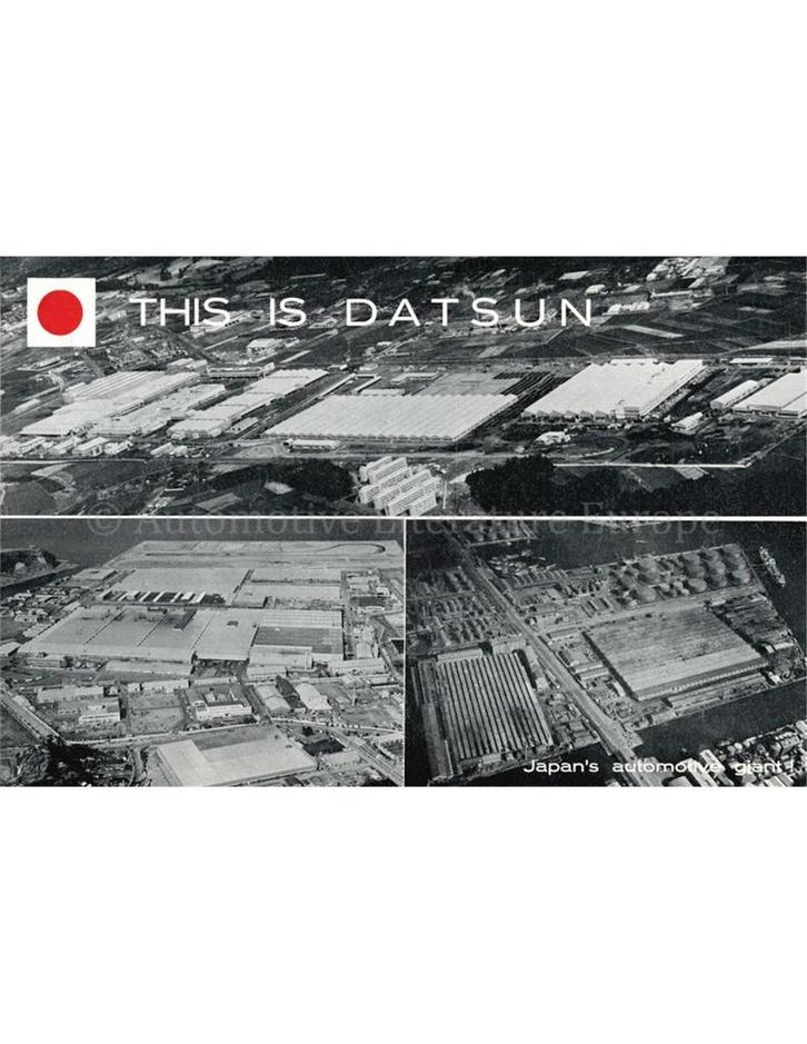 1966 DATSUN PROGRAMMA BROCHURE NEDERLANDS, Boeken, Auto's | Folders en Tijdschriften