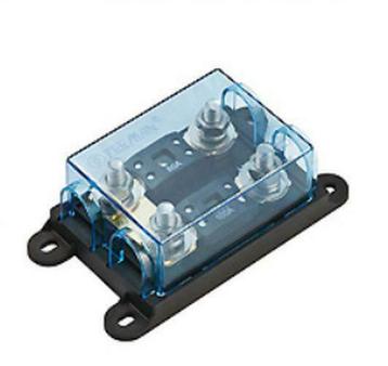 MEGA zekeringhouder voor 2 zekeringen max 2x250A