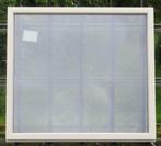 pvc raam, chassis , venster 151 x 136  creme / zwart, 150 tot 225 cm, Nieuw, Kunststof, Raamkozijn