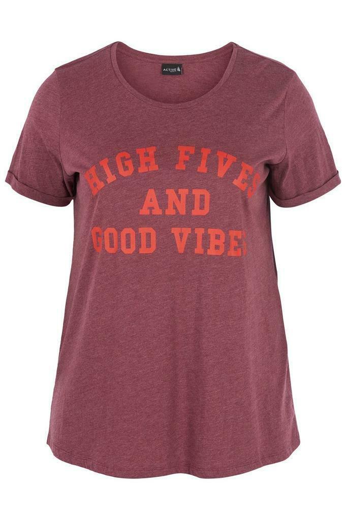 Sportshirt Zizzi Active HIGH FIVES maat m, Kleding | Dames, T-shirts, Verzenden
