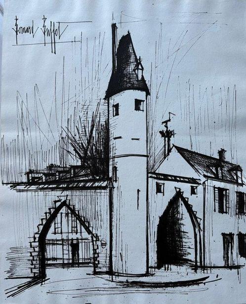 Bernard Buffet (1928-1999) - Léglise, Antiquités & Art, Antiquités | Autres Antiquités