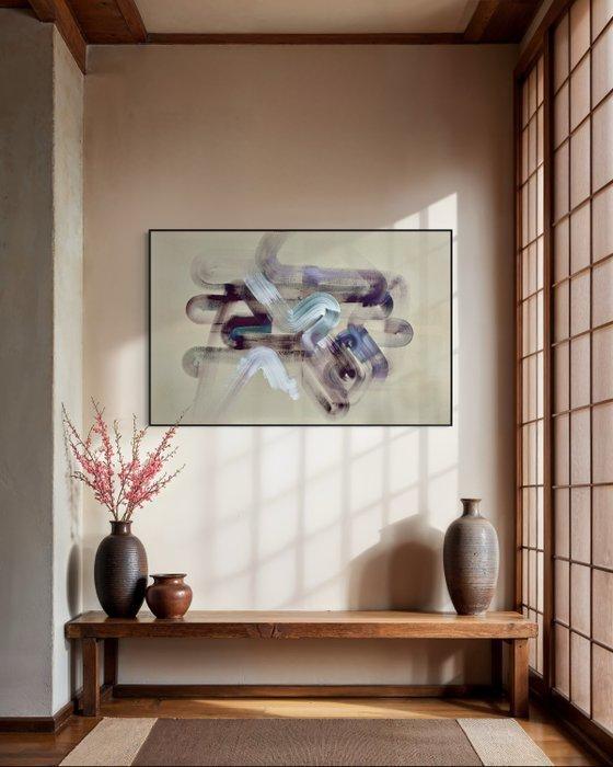 Andi Golden - Purple Mind - XXL - NO RESERVE, Antiek en Kunst, Kunst | Schilderijen | Modern