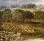 English school (XIX) - Mountain landscape with lake, Antiek en Kunst, Kunst | Schilderijen | Klassiek