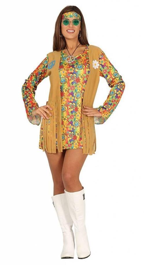 Hippie 60S Kostuum Bruin Dames, Vêtements | Femmes, Costumes de carnaval & Vêtements de fête, Envoi