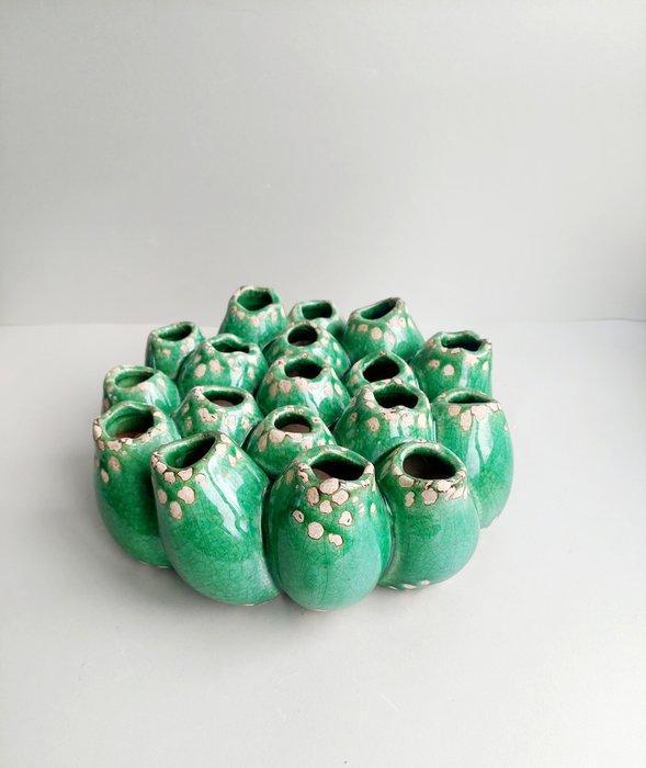 Vaas - Anemoon - Keramiek - Grote tulpenvaas, Antiek en Kunst, Curiosa en Brocante