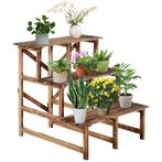 Bloementrap - Plantenplanken - Bloemendecoratie - Bruin, Ophalen of Verzenden, Nieuw