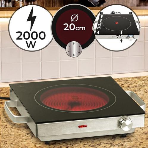 Jago - Inductie kookplaat - Digitaal - 2000W - Zwart, Huis en Inrichting, Woonaccessoires | Overige, Verzenden
