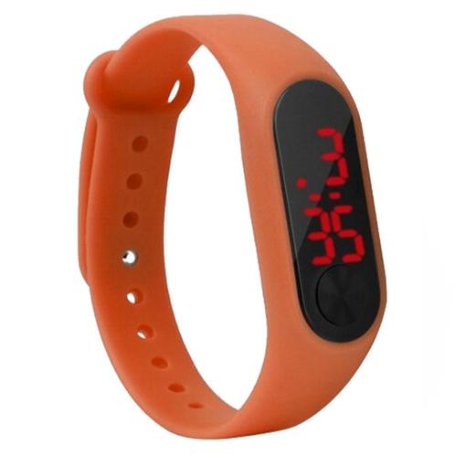 Fako® - Kinderhorloge - LED Digital Light - Oranje, Handtassen en Accessoires, Horloges | Kinderen, Verzenden