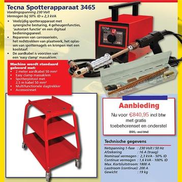 TECNA Spotter 3465 incl. toebehoren en gratis onderstel, Verzenden