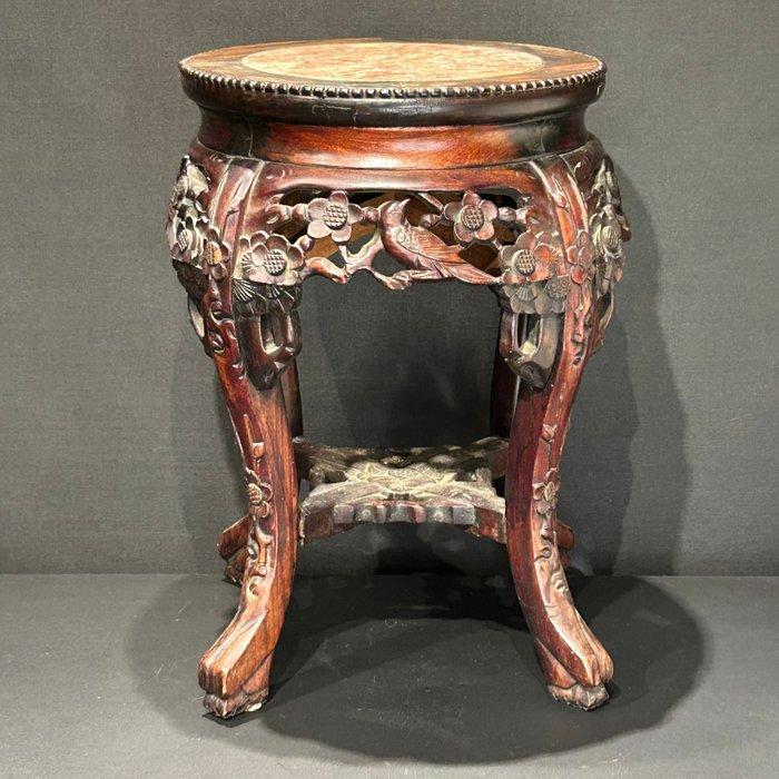 Kruk - natuursteen, hardhout - China - Qing Dynastie, Antiek en Kunst, Antiek | Overige Antiek