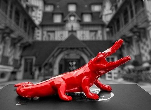 Richard Orlinski (1966) - Croco Spirit (Orlinski Red, Antiek en Kunst, Kunst | Schilderijen | Modern