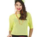 Visnet T/shirt Neon Geel Kort L, Verzenden, Nieuw