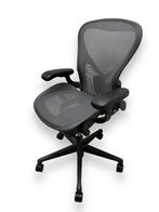 Herman Miller Aeron Remastered, 12 jaar garantie, Nieuw, Ergonomisch, Bureaustoel, Zwart