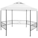 vidaXL Tuinprieel 180 g/m² 323x275x265 cm wit, Tuin en Terras, Partytenten, Verzenden, Nieuw