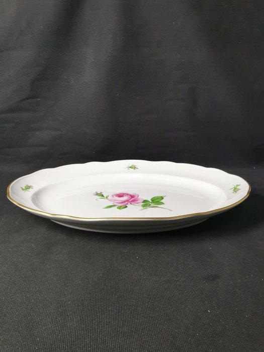 Meissen - Rosa rossa - Piatto ovale - L.42cm - 1.Wahl - XX, Antiek en Kunst, Antiek | Meubels | Tafels
