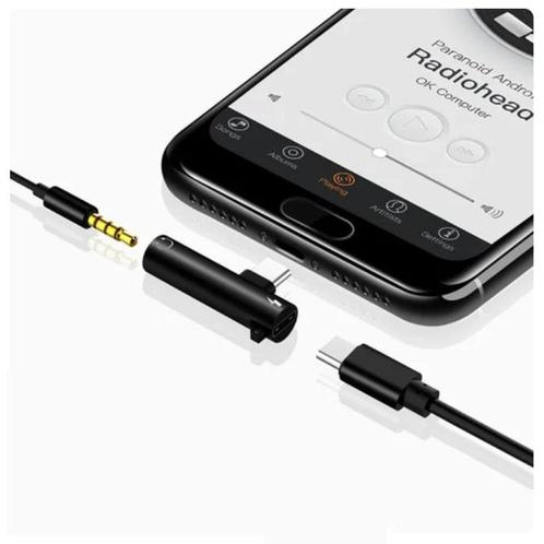 USB-C Oplader & AUX Splitter - Headphone Audio Splitter, Telecommunicatie, Mobiele telefoons | Toebehoren en Onderdelen, Nieuw