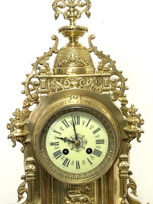 Grote Bronzen Pendule - Brons - Circa 1860-1880 - No Reserve, Antiek en Kunst, Antiek | Klokken