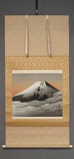 Mount Fuji - Met handtekening Eiji  - Zijde - Yoshii Eiji