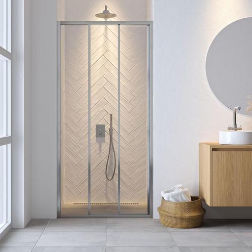 Schuifdeur Driedelig Sealskin Hooked 80x200 cm 6 mm Helder, Doe-het-zelf en Bouw, Sanitair, Douche, Nieuw, Ophalen of Verzenden