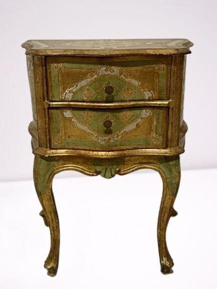 Table de chevet - Bois, Plâtre - Florentijns, Antiek en Kunst, Curiosa en Brocante
