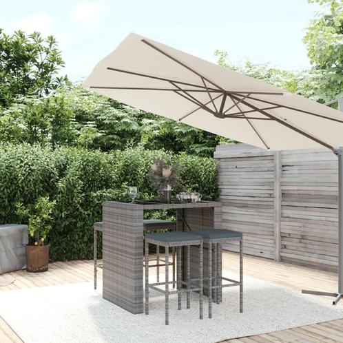 vidaXL Ensemble de bar de jardin 5 pcs avec coussins, Jardin & Terrasse, Ensembles de jardin, Neuf, Envoi