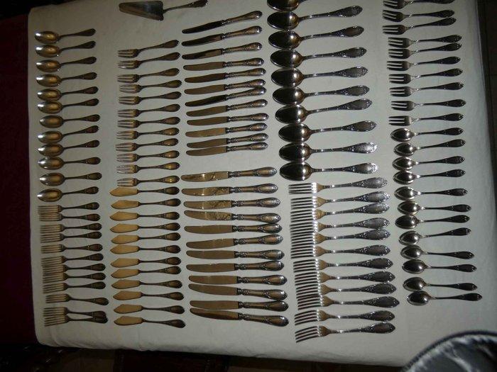 Couverts de Mouroux - Bestekset voor 12 personen (121) -, Antiek en Kunst, Antiek | Meubels | Tafels