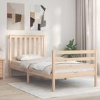 vidaXL Cadre de lit avec tête de lit 90x200 cm bois, Neuf, Verzenden
