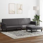 vidaXL 2-delige Loungeset kunstleer grijs, Huis en Inrichting, Verzenden, Nieuw
