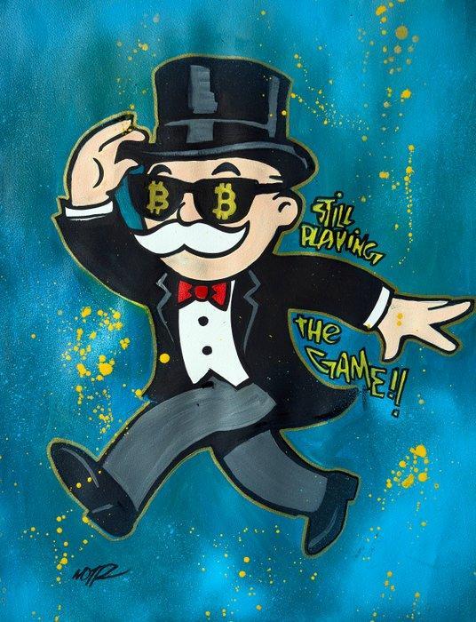 NO1R - Mr. Monopoly: Still playing the game, Antiquités & Art, Art | Peinture | Moderne