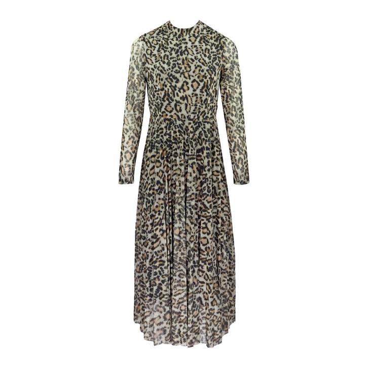 Marc Aurel • midi jurk in luipaard • 36, Kleding | Dames, Truien en Vesten, Bruin, Nieuw, Maat 36 (S), Verzenden