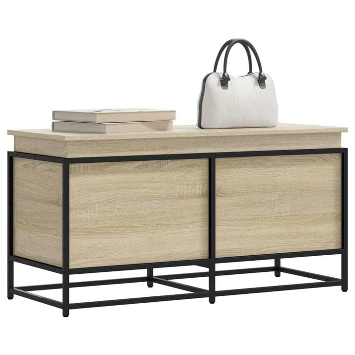 vidaXL Opbergbox met deksel 100x40x51,5 cm bewerkt hout, Doe-het-zelf en Bouw, Kratten en Dozen, Nieuw, Verzenden