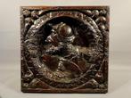 Sculpture sur bois - Panneau Romayne - Noyer - XVIe siècle, Antiquités & Art