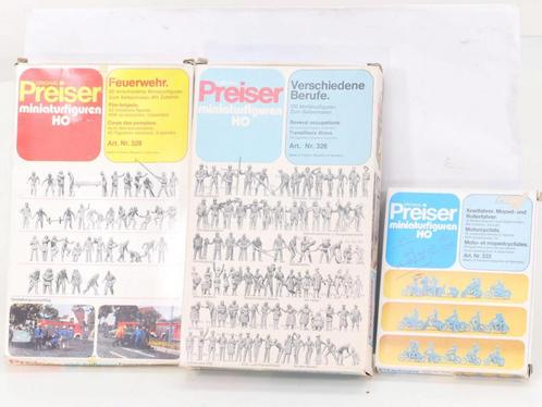 Schaal H0 Preiser 326, 329 en 332 Figuren sets En Wiking-..., Hobby en Vrije tijd, Modeltreinen | H0, Brug, Tunnel of Gebouw, Gebruikt