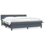 vidaXL Boxspringbed met matrassen 180x220 cm fluweel, Verzenden, Nieuw