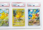 Pokémon - 4 Graded card - Pikachu Foil, Illustration, Nieuw