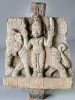 Panneau sculpté de char - Bois - Inde - 19ème- debut 20ème