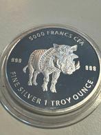Tchad. 5000 Francs 2021 - Mandala Warzenschwein- 1 oz (Sans